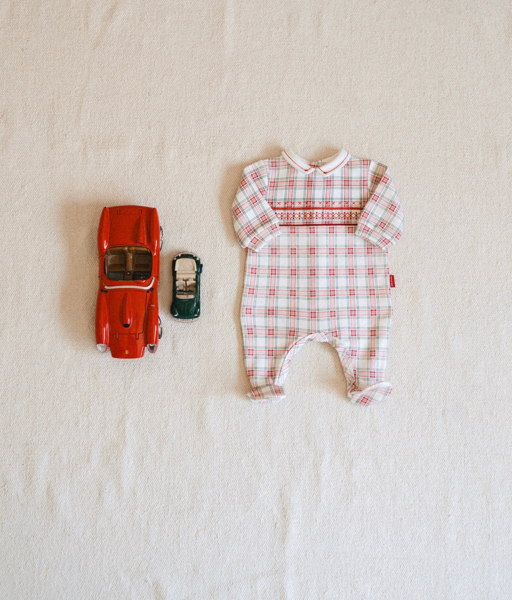 Christmas Charm Plaid Onesie