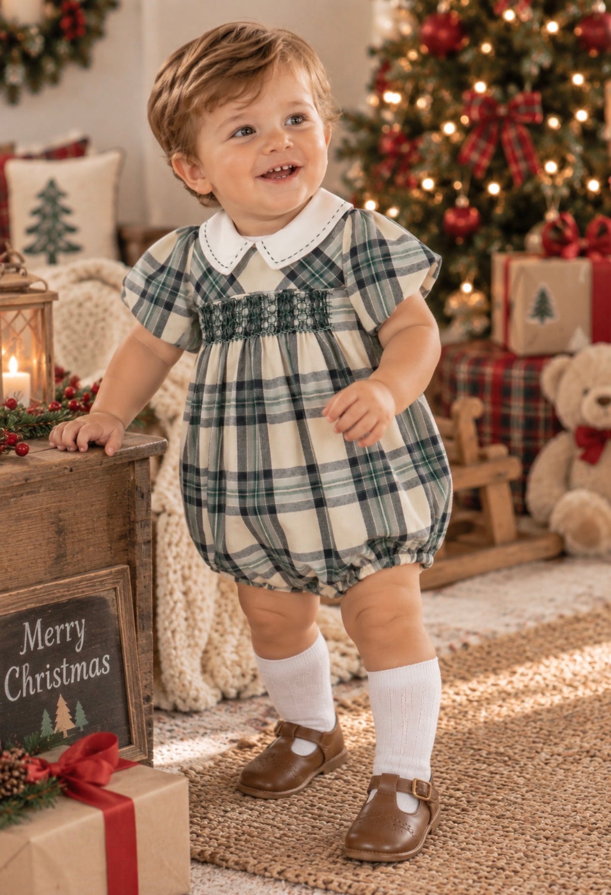 Tea Time Smock Boy Bubble