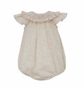 Yellow & Pink Smocked Collar Bubble