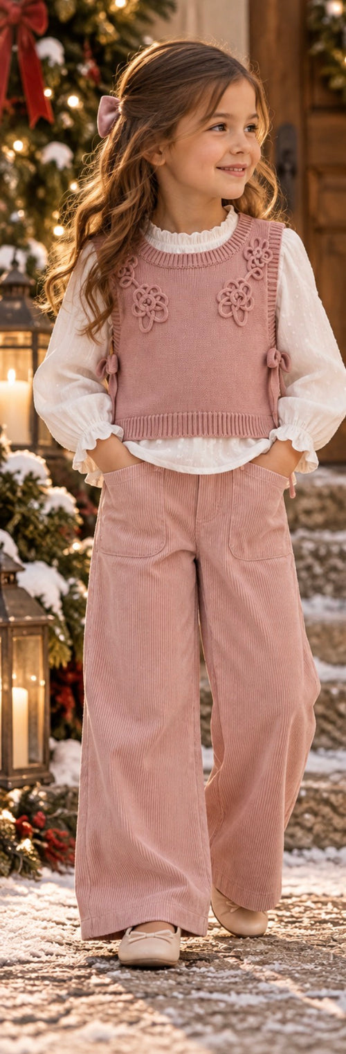 Blair Rose Corduroy Pant Set