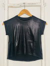 Metallic Black Tee