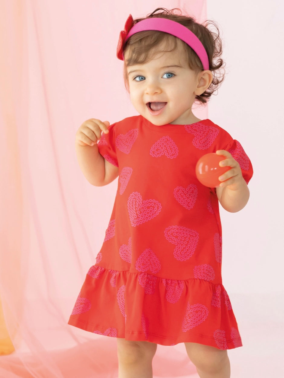 Red Multi Heart Dress