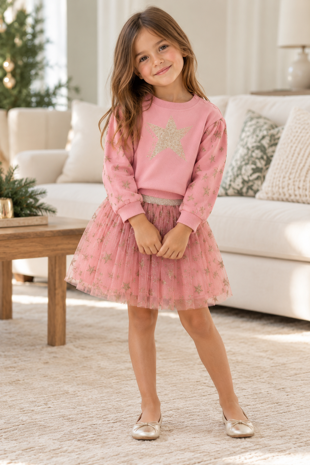 Star Tulle Skirt Set