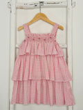 Vichy Pink Smock Dress