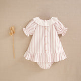 Baby Girl Autumn Stripes Dress