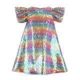 Sequin Rainbow shimmer Dress