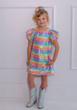 Sequin Rainbow shimmer Dress