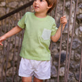 Green Stripe Boy Set