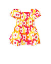 Yellow & Pink Flower Dress