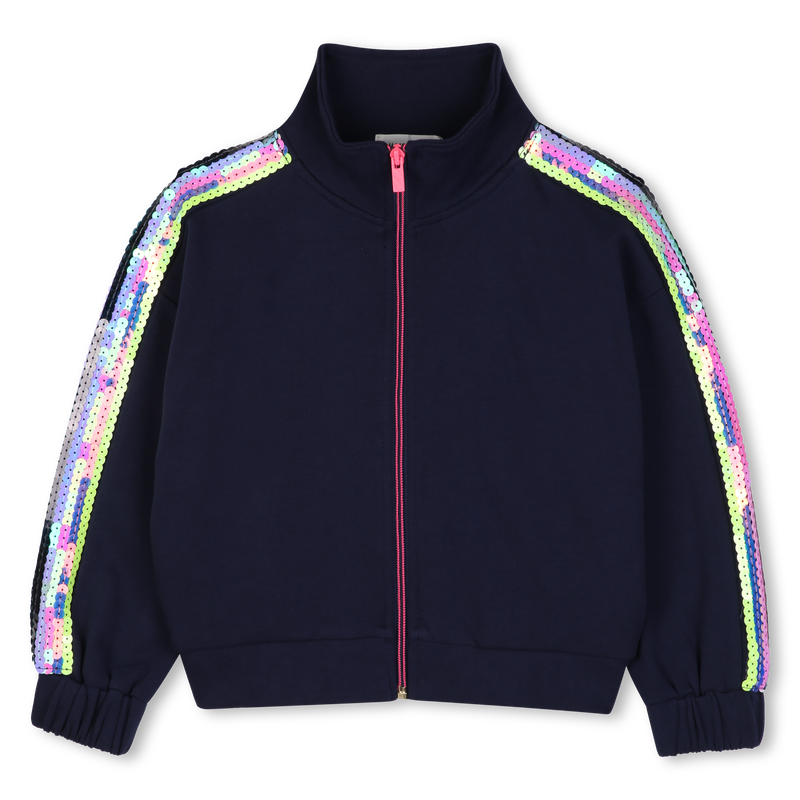 Zip Up Sequin Sweater Travel Set