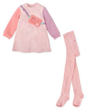 Furry Purse & Tights Dress