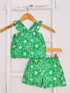 Green Eyelet Set