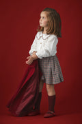 Burgundy Skirt Set