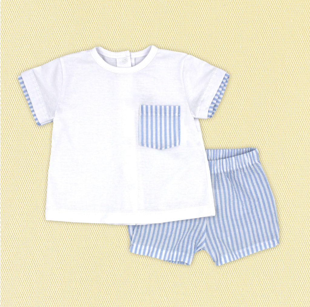 Stripe Pocket Two Piece Set