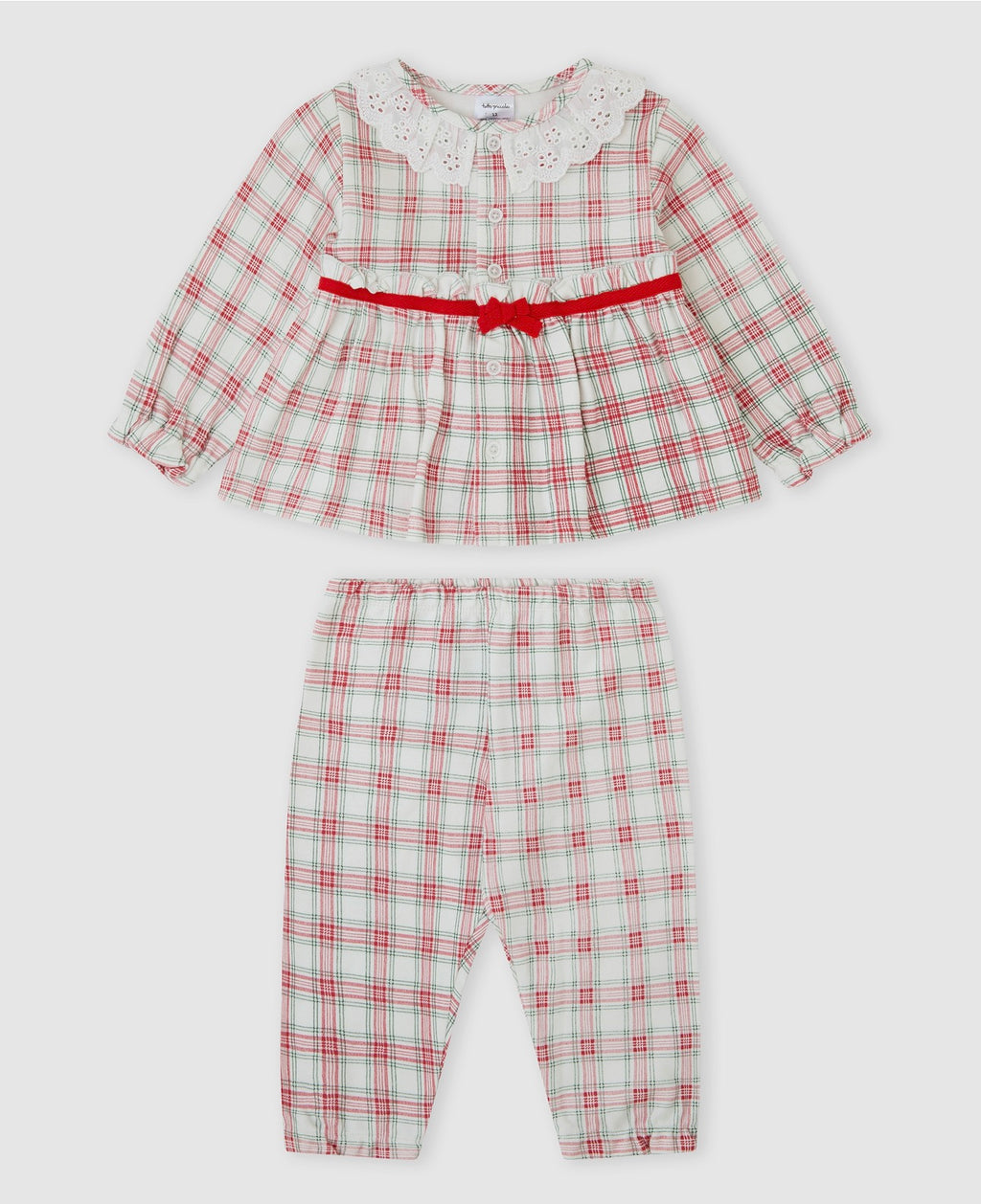 Girl Christmas Charm Plaid PJ