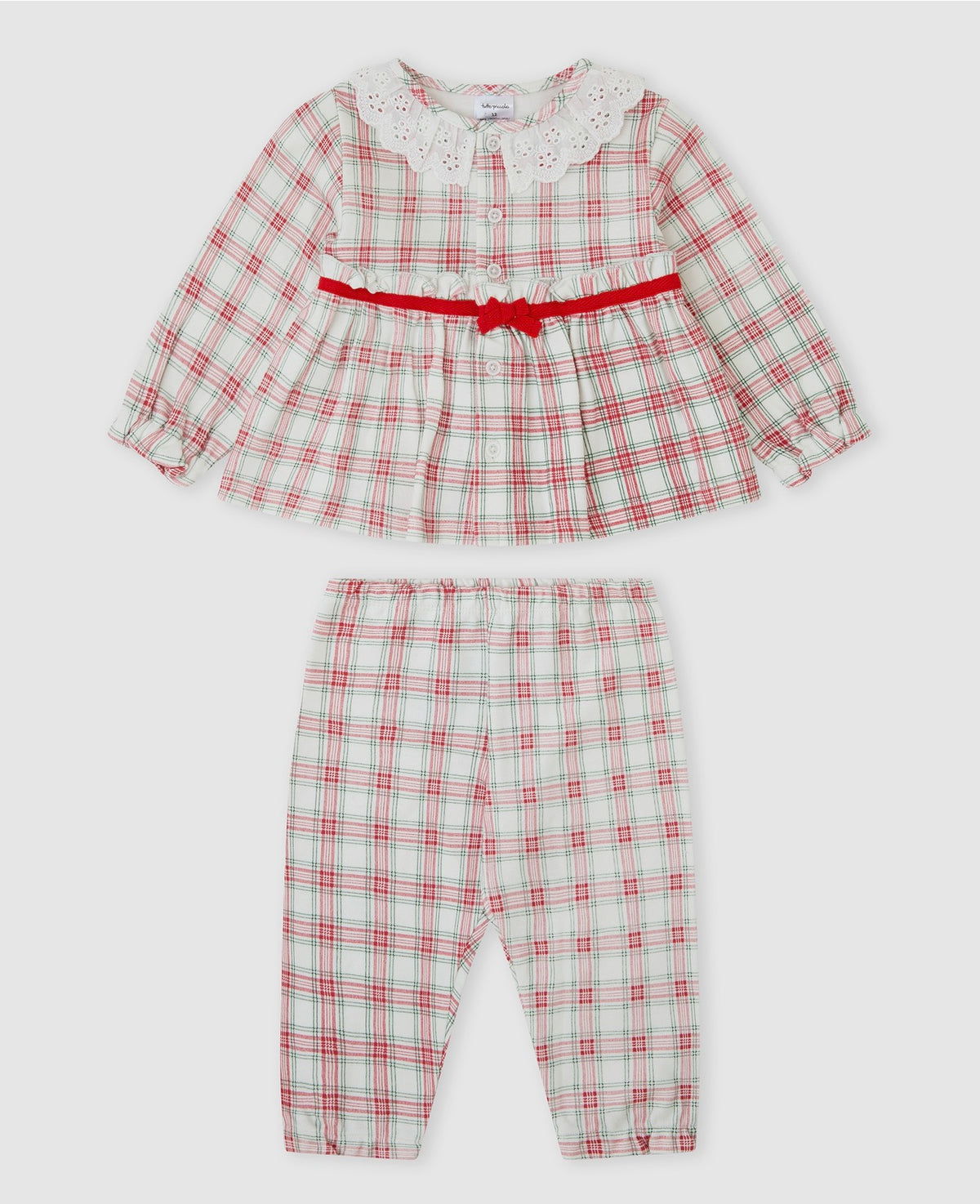 Girl Christmas Charm Plaid PJ