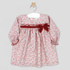 Flower Velvet Bow Dress