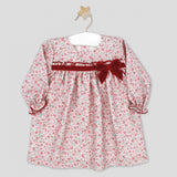 Flower Velvet Bow Dress