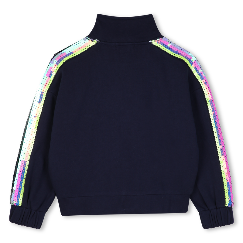 Zip Up Sequin Sweater Travel Set