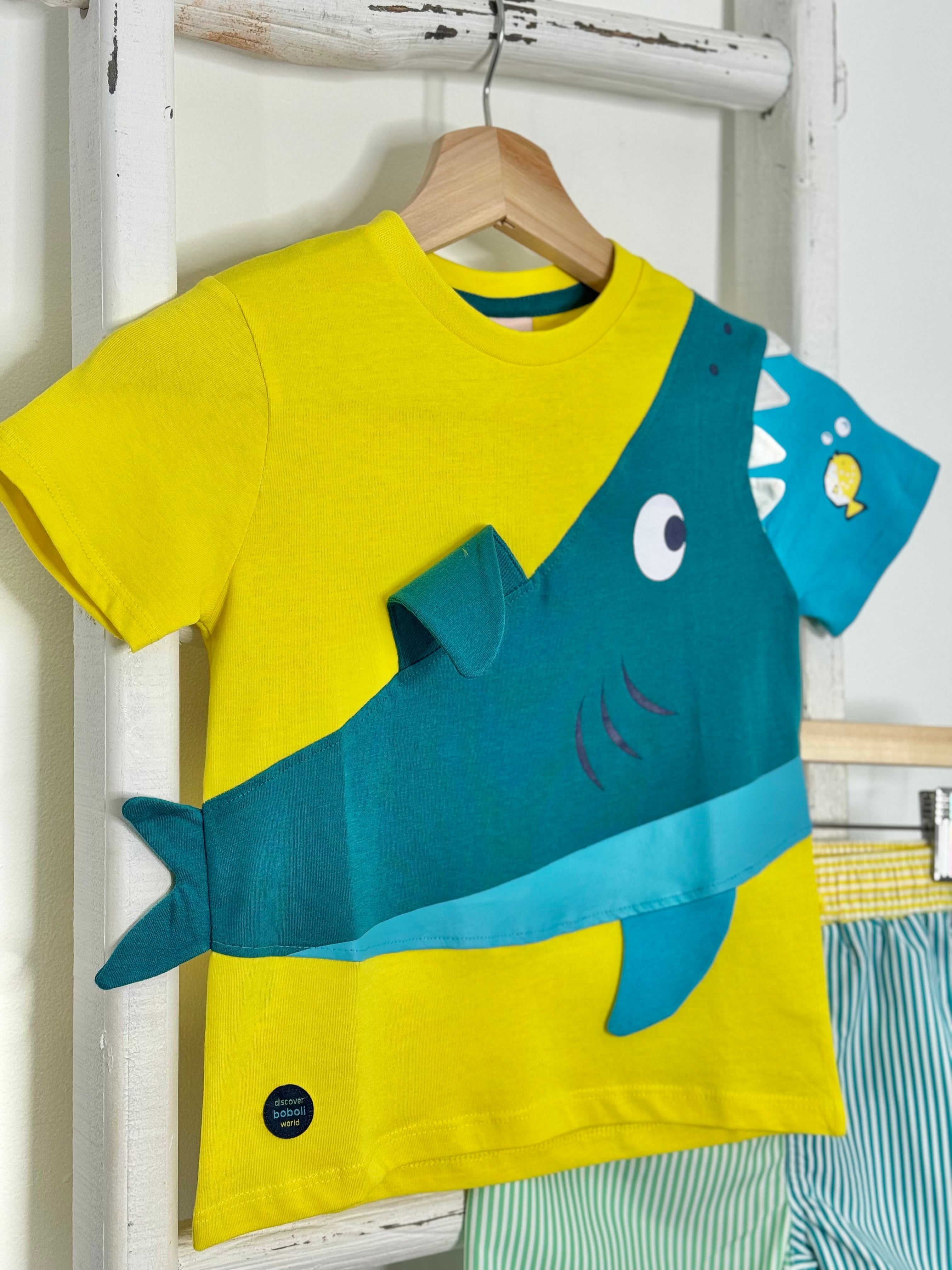 Shark Stripes Swim Set