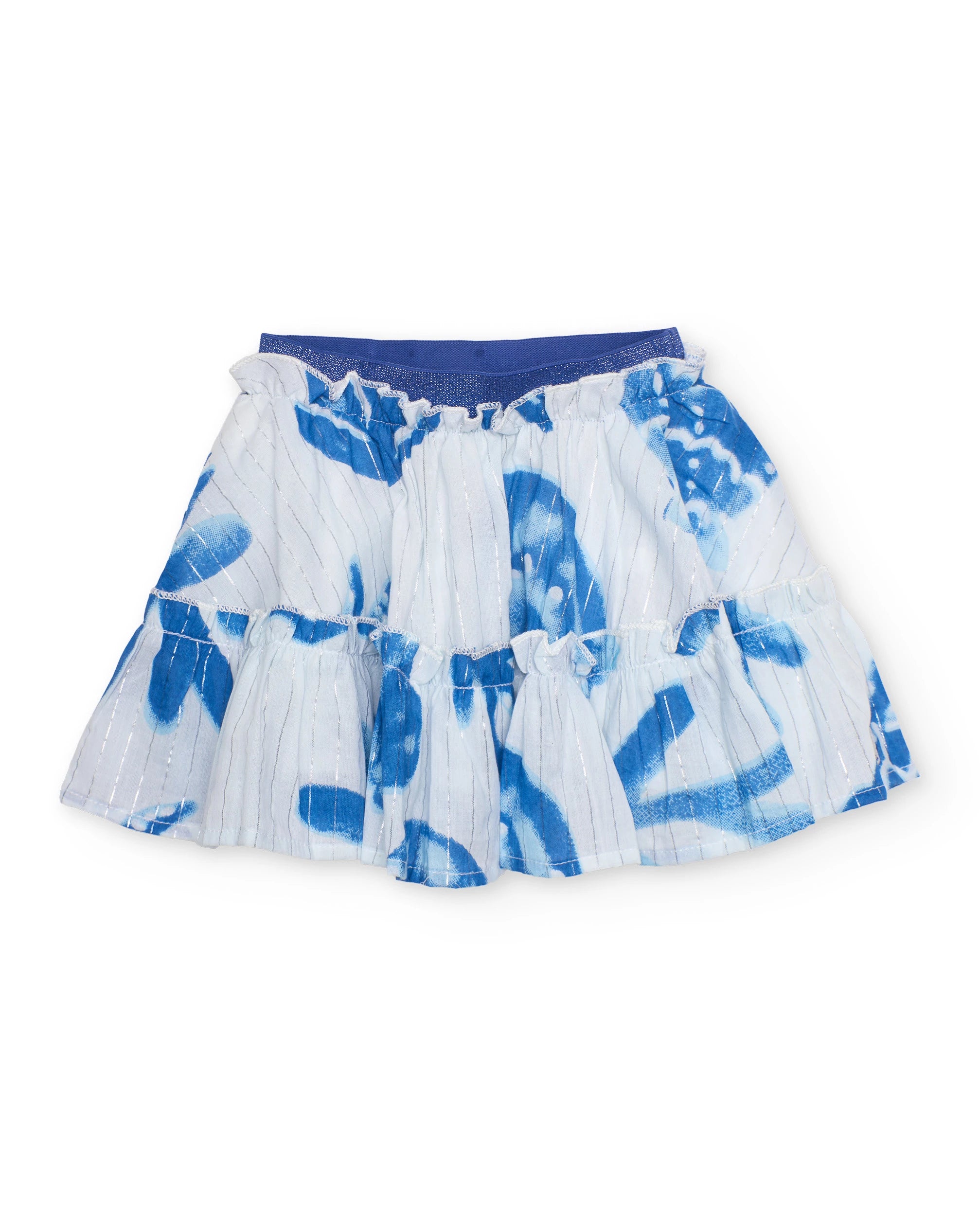 Blue Coral Woven Skirt Set