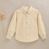 Yellow Vichy Boy Top