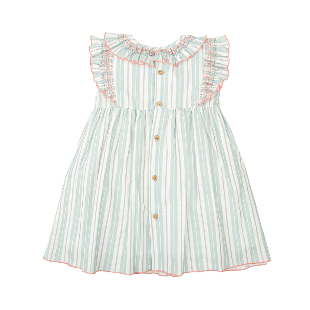 Sage & Grey Stripes Dress