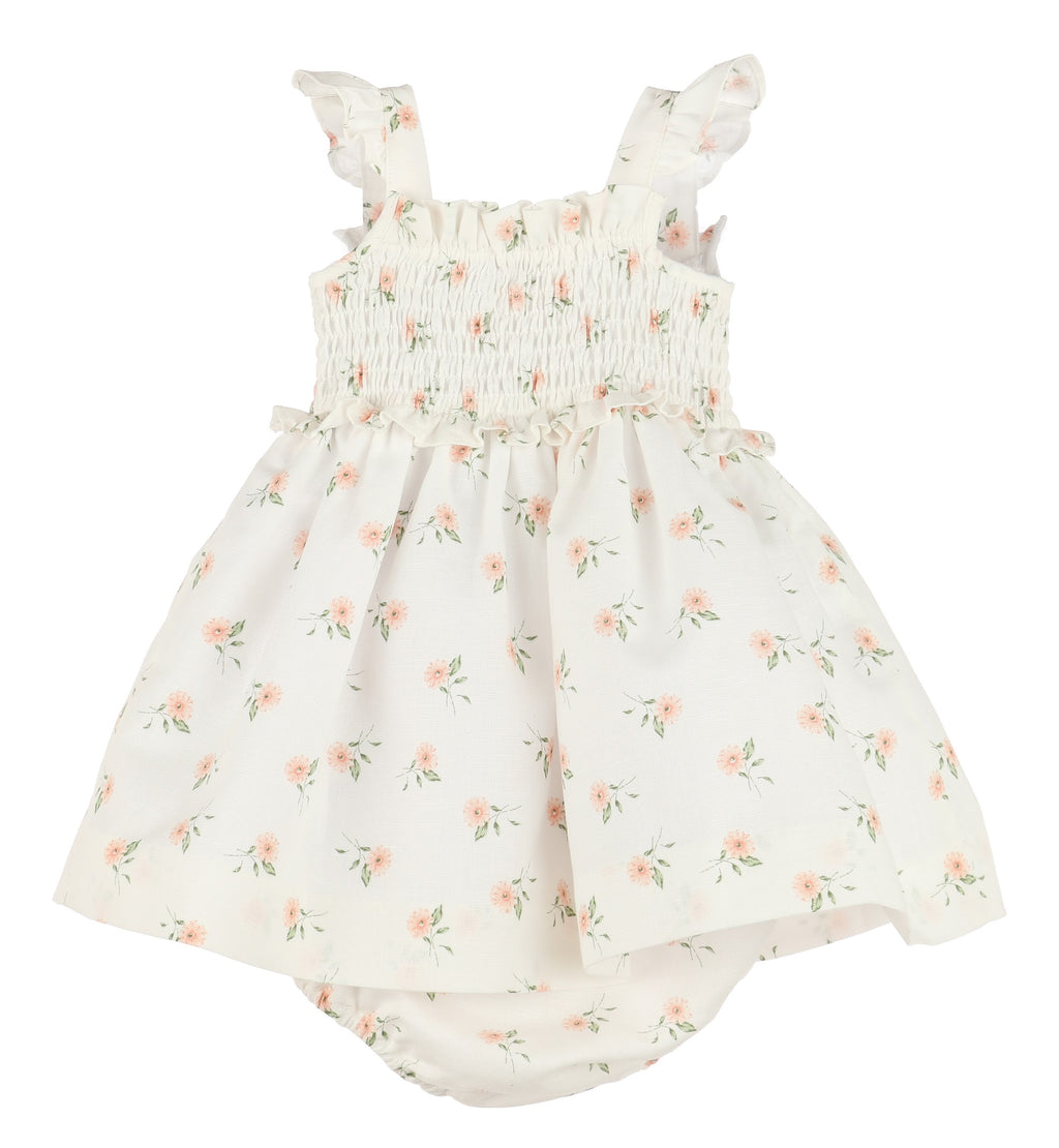 Peach Flower Dress