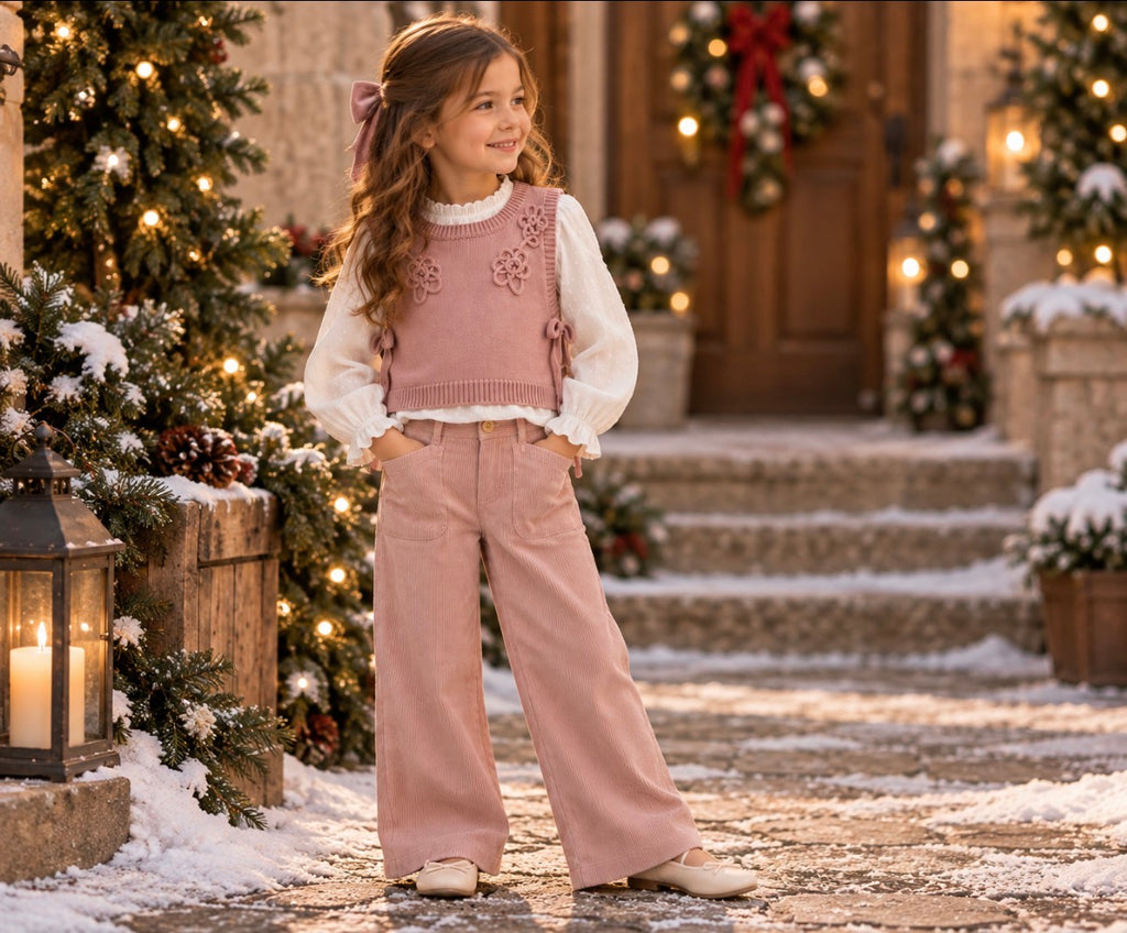 Blair Rose Corduroy Pant Set