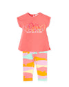 Peach Leggings Set