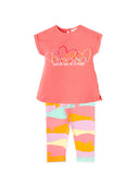 Peach Leggings Set