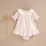 Baby Girl Autumn Stripes Dress