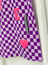 Checker Purple Dress