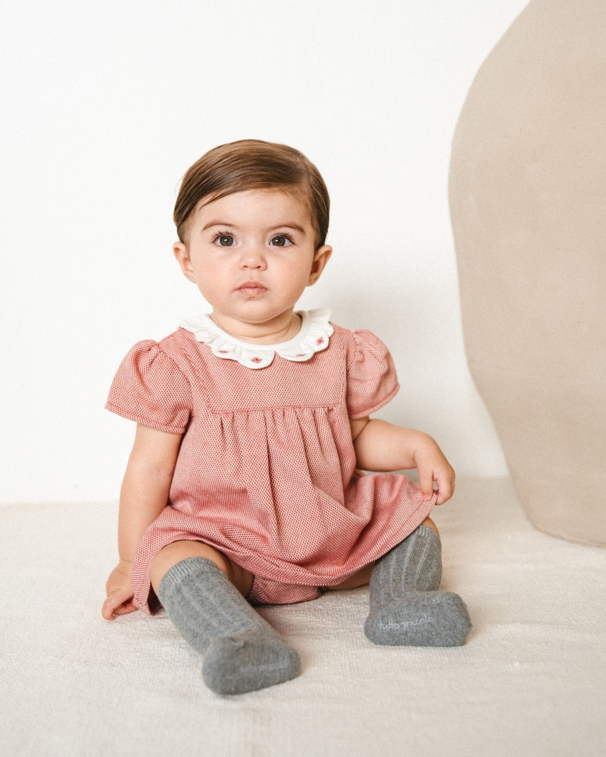 Oxford Scalloped Dress