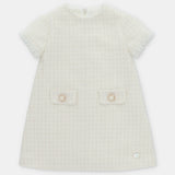 Delicate Ivory Tweed Dress