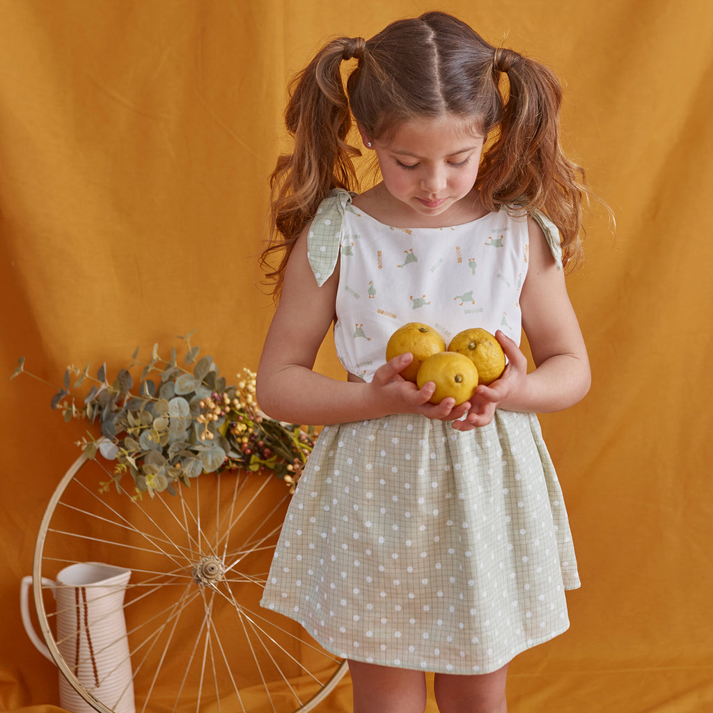 Bow and Goose cut-out Dress