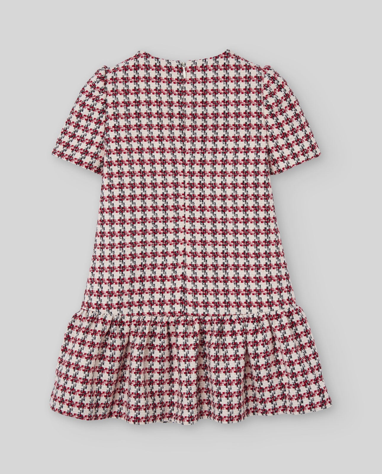 Houndstooth Print Girl Dress
