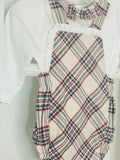 Plaid Cream Romper