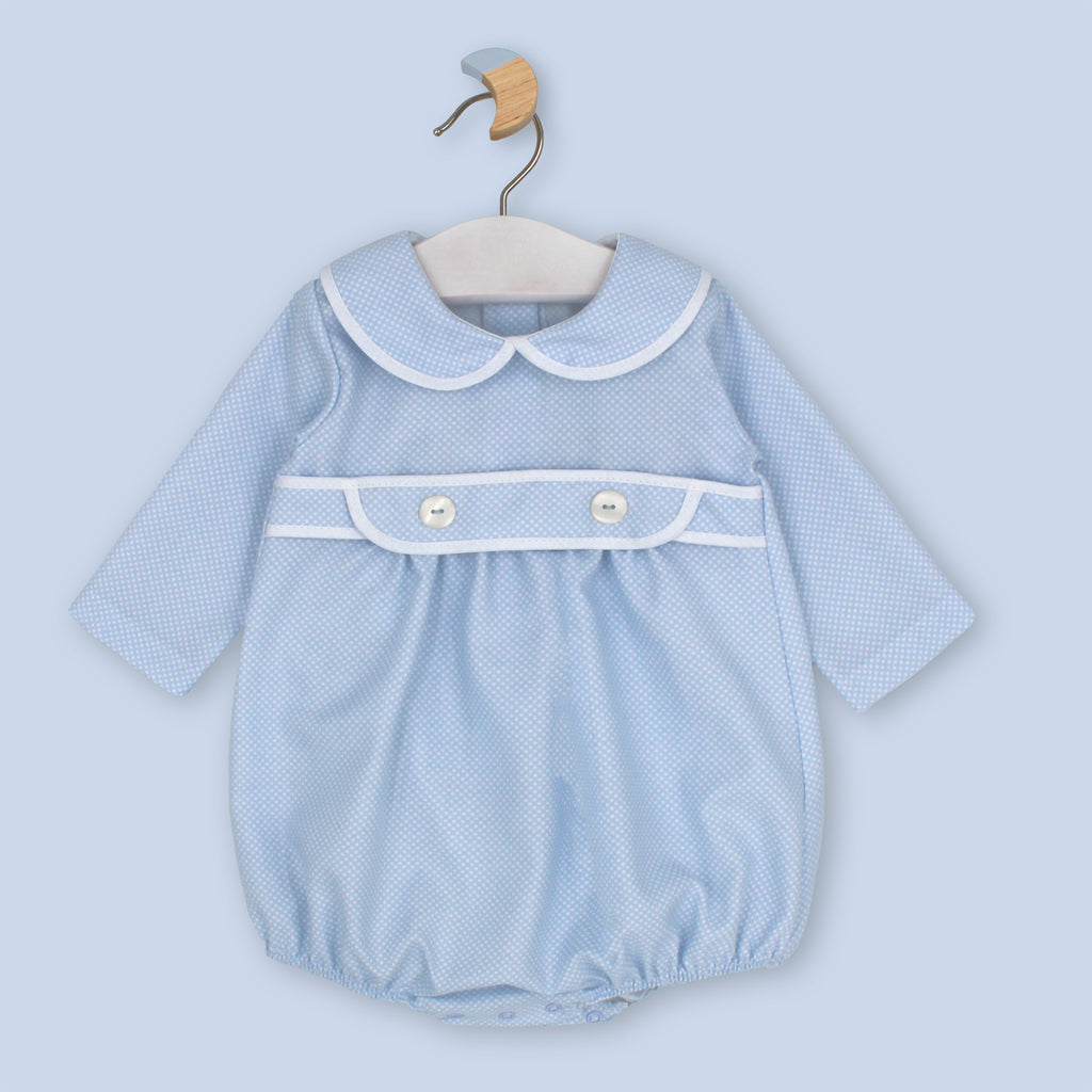 Blue Heirloom Button Bubble