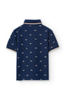 Motorcycle Navy Blue Button Up