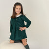 Hunter Green Light Velvet Dress