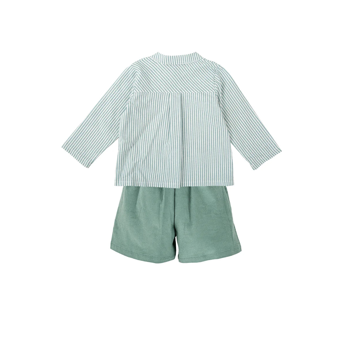 Sage Stripes Short Set
