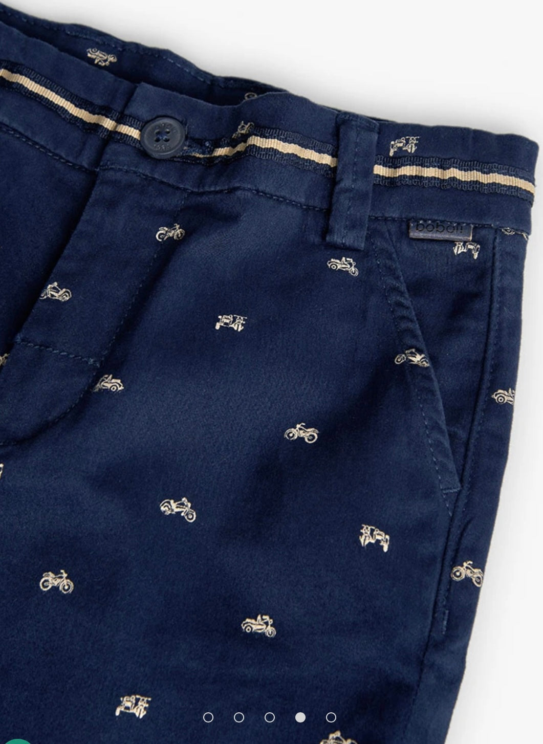 Navy Blue Motorcycle Shorts