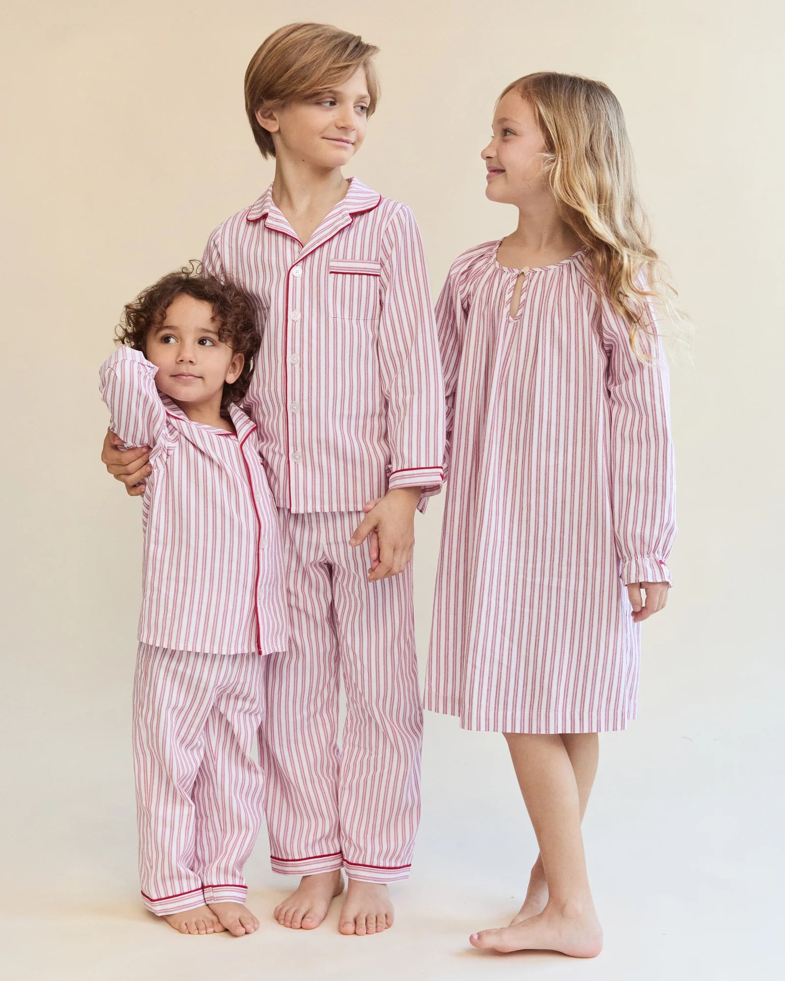 Antique Red Ticking Nightgown
