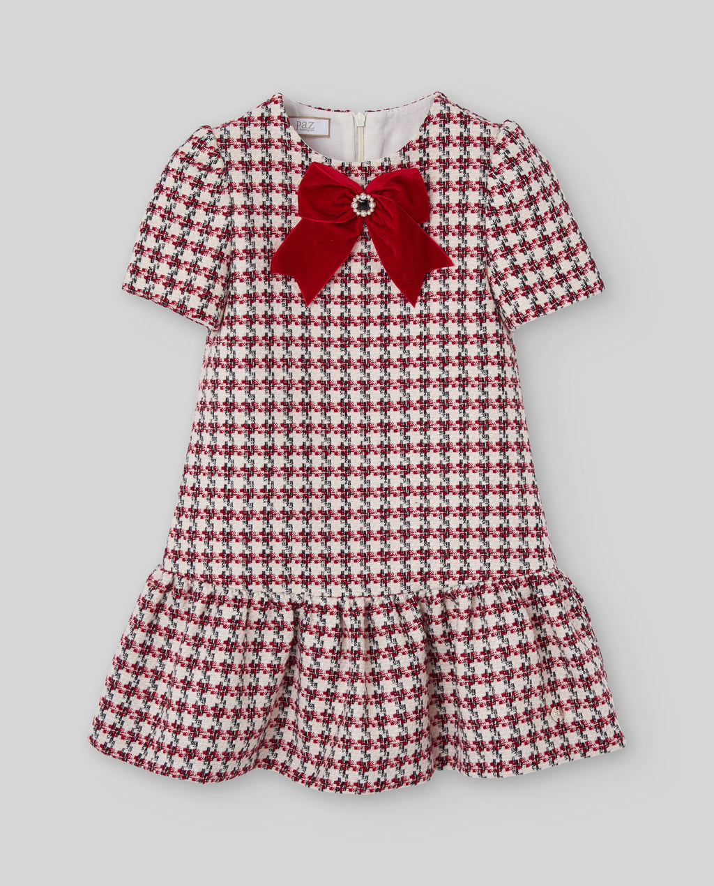 Houndstooth Print Girl Dress