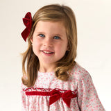 Flower Velvet Bow Dress