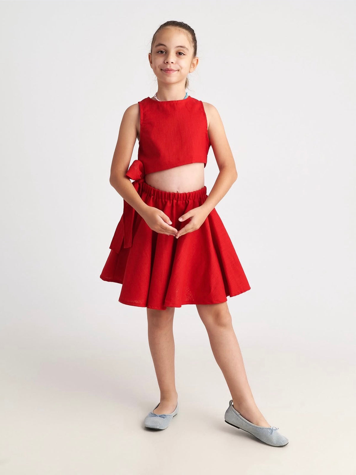 Cut Out Red Dress