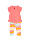 Peach Leggings Set