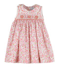 Tangerine & Pink Flower Dress