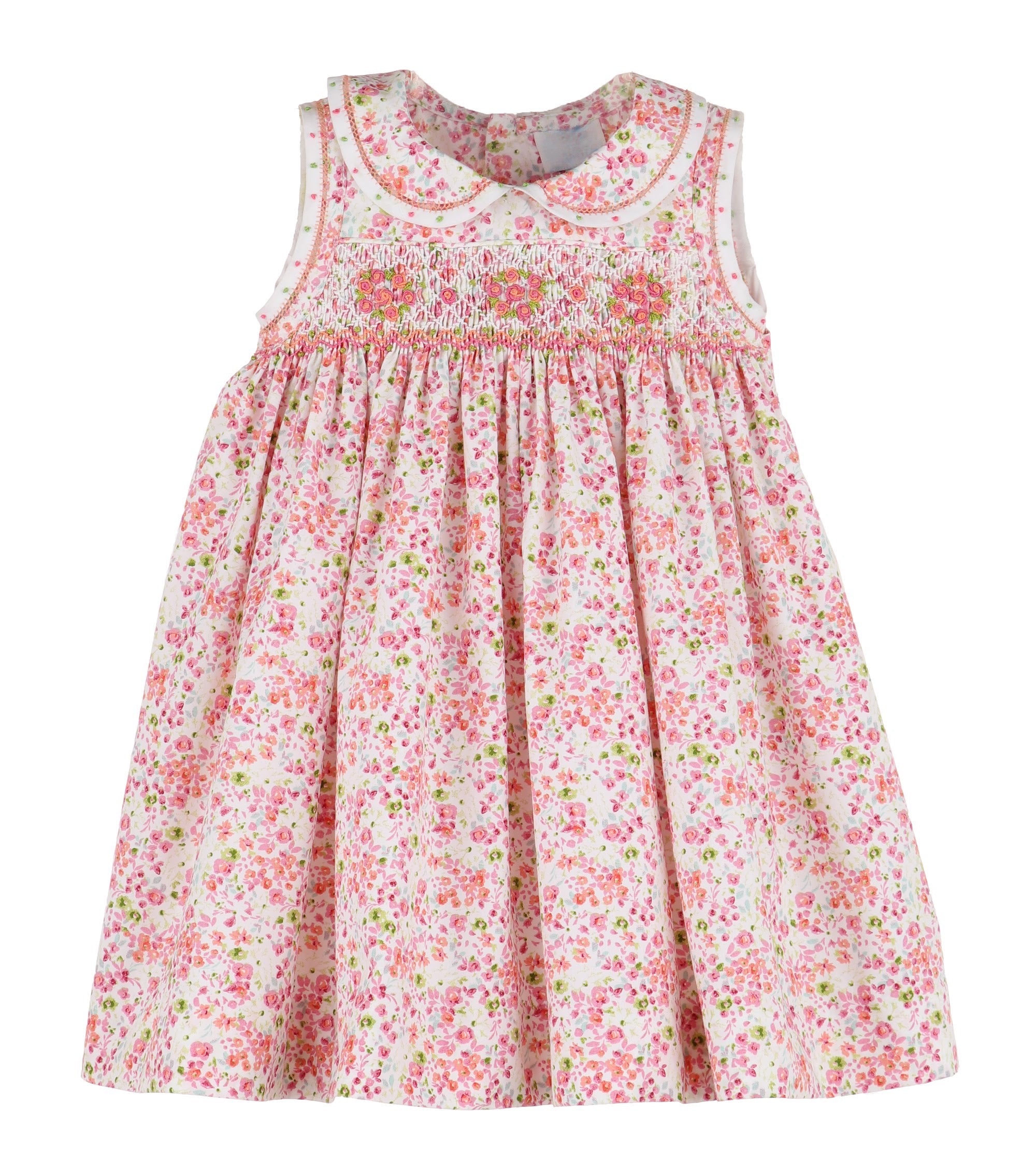 Tangerine & Pink Flower Dress
